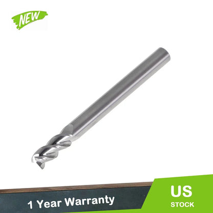 3 Flute 1/4" Regular Carbide End Mill (5/8" Cut) for Various Tasks