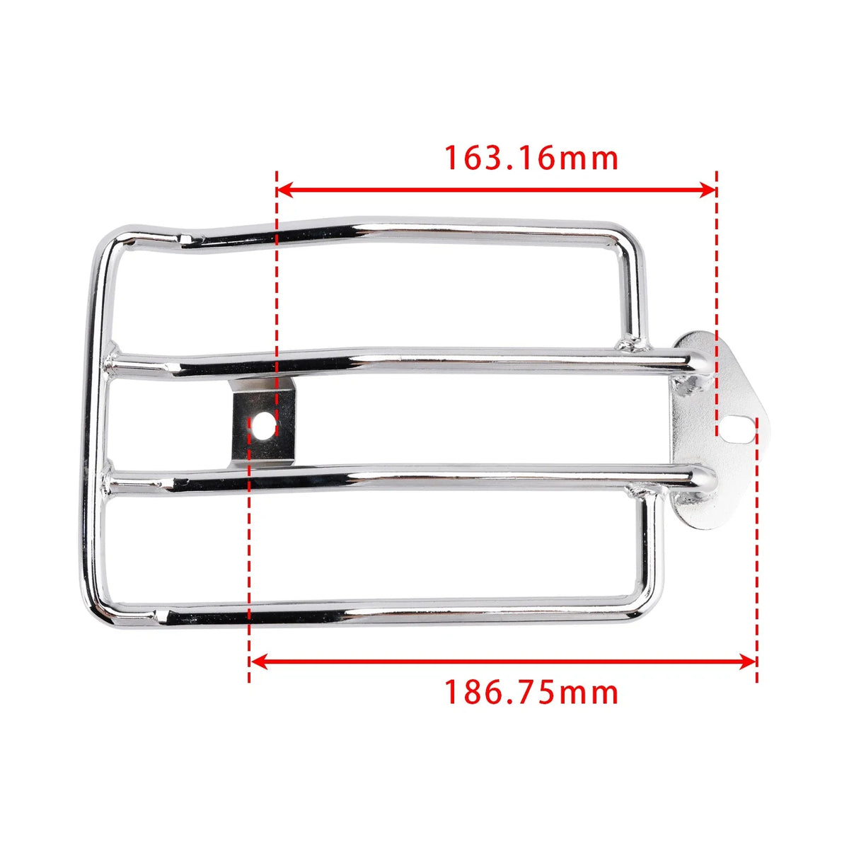 Chrome Solo Seat Luggage Rack for Harley Sportster XL 883 1200 (2004–2022)