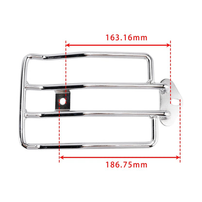 Chrome Solo Seat Luggage Rack for Harley Sportster XL 883 1200 (2004–2022)