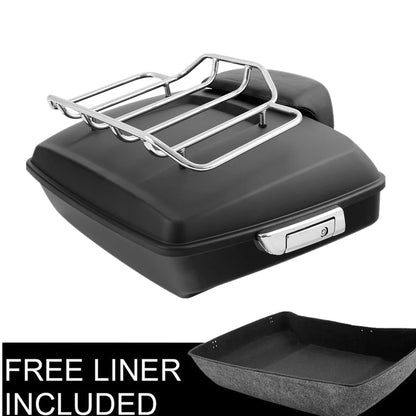 Chopped Trunk Backrest Pad Mount Rack for Harley Touring (2009–2013)