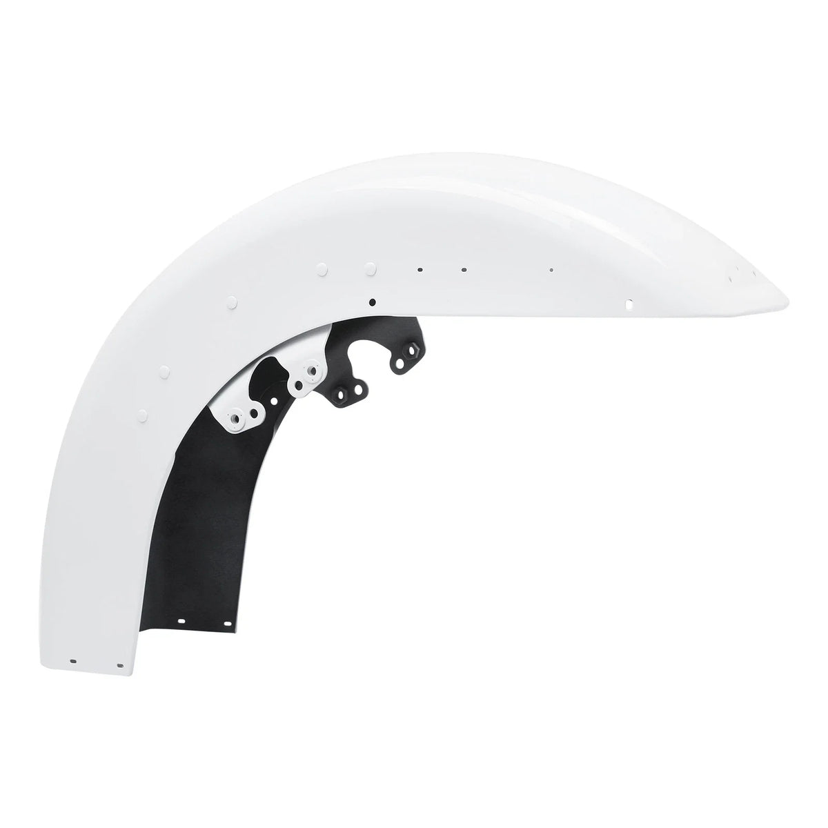 Front Fender in Stone Washed White Pearl for Harley Tri Electra Glide 2014-2023