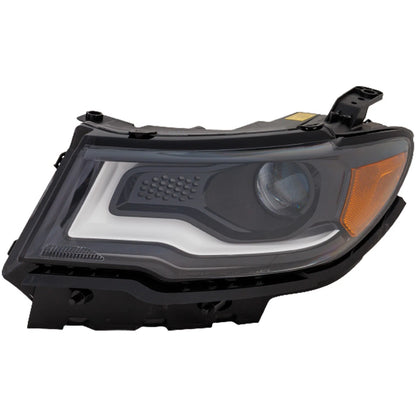 Left Side Headlight for Jeep Compass (2017–2021) HID Bulb & Ballast CH2502312