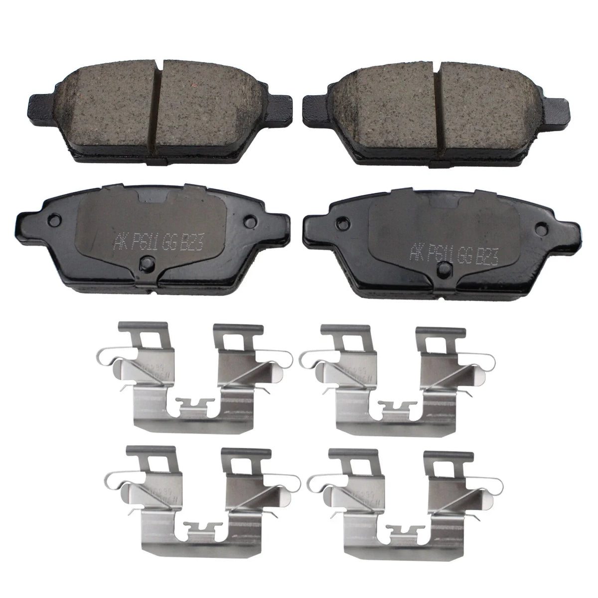 Set of 4 Akebono Rear Ceramic Brake Pads for Ford Fusion MKZ Zephyr 2006–2012