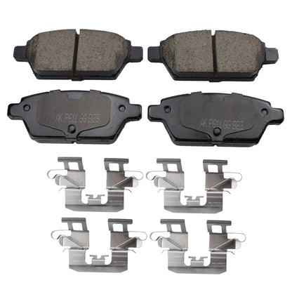 Set of 4 Akebono Rear Ceramic Brake Pads for Ford Fusion MKZ Zephyr 2006–2012