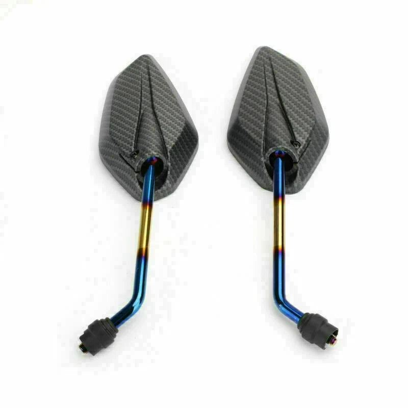 Carbon Motorbike Mirrors - Universal 10mm Thread Pair