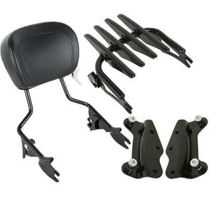 Backrest Sissy Bar with Luggage Rack for Harley Road Glide 2009-2013