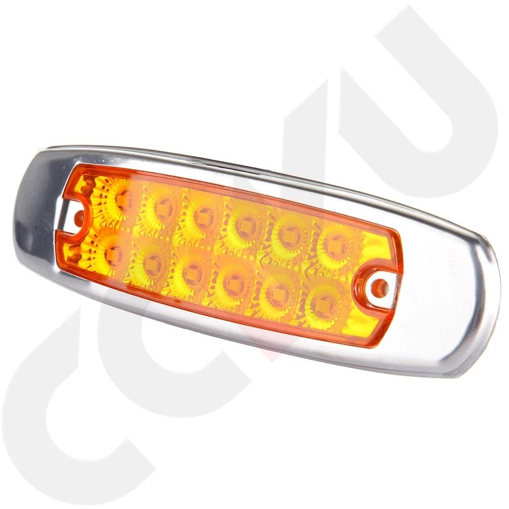 LED Side Marker Lamp Set of 16 for Freightliner Truck Trailer (Year Range)