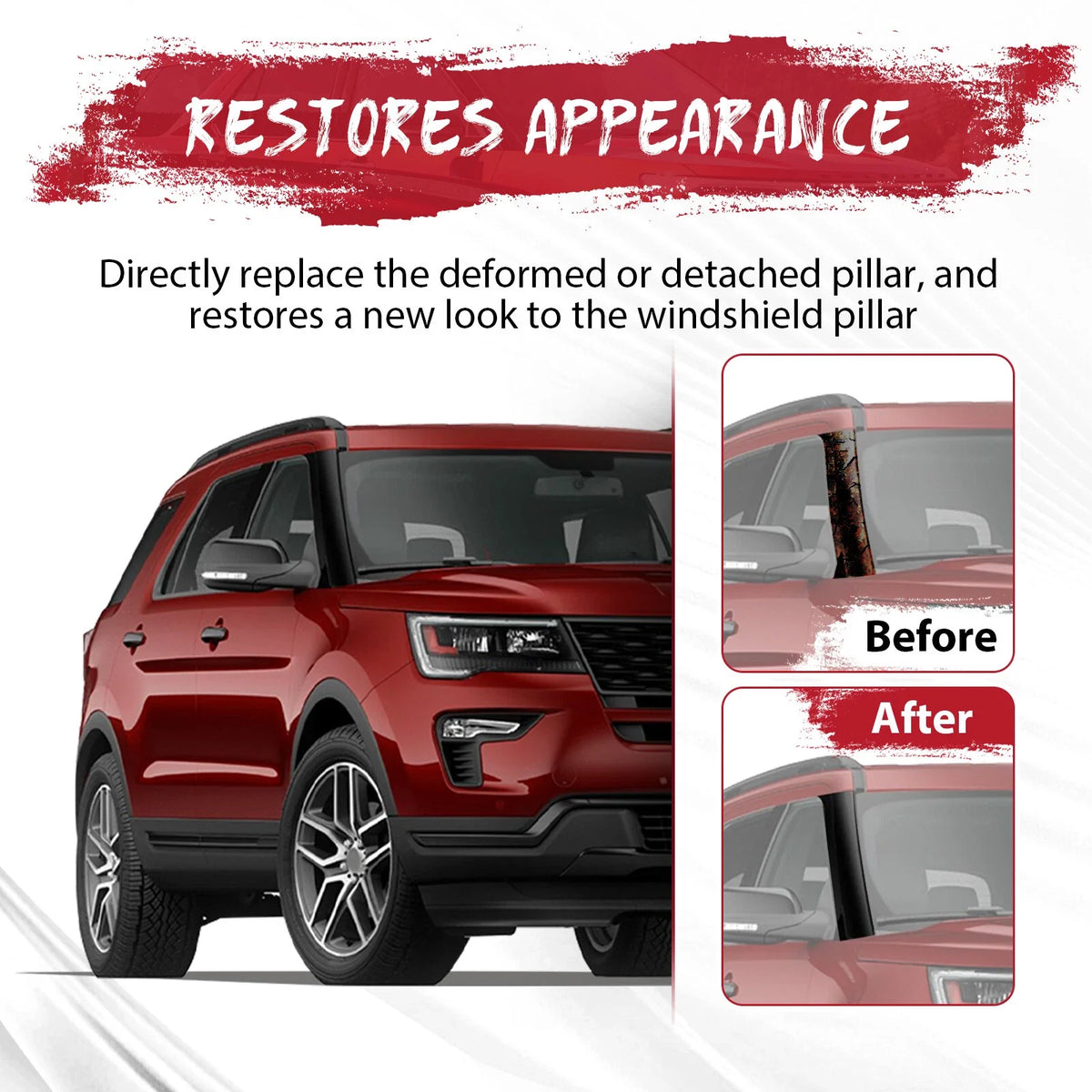 Right Windshield Trim A-Pillar for Ford Explorer (2011 to 2019)