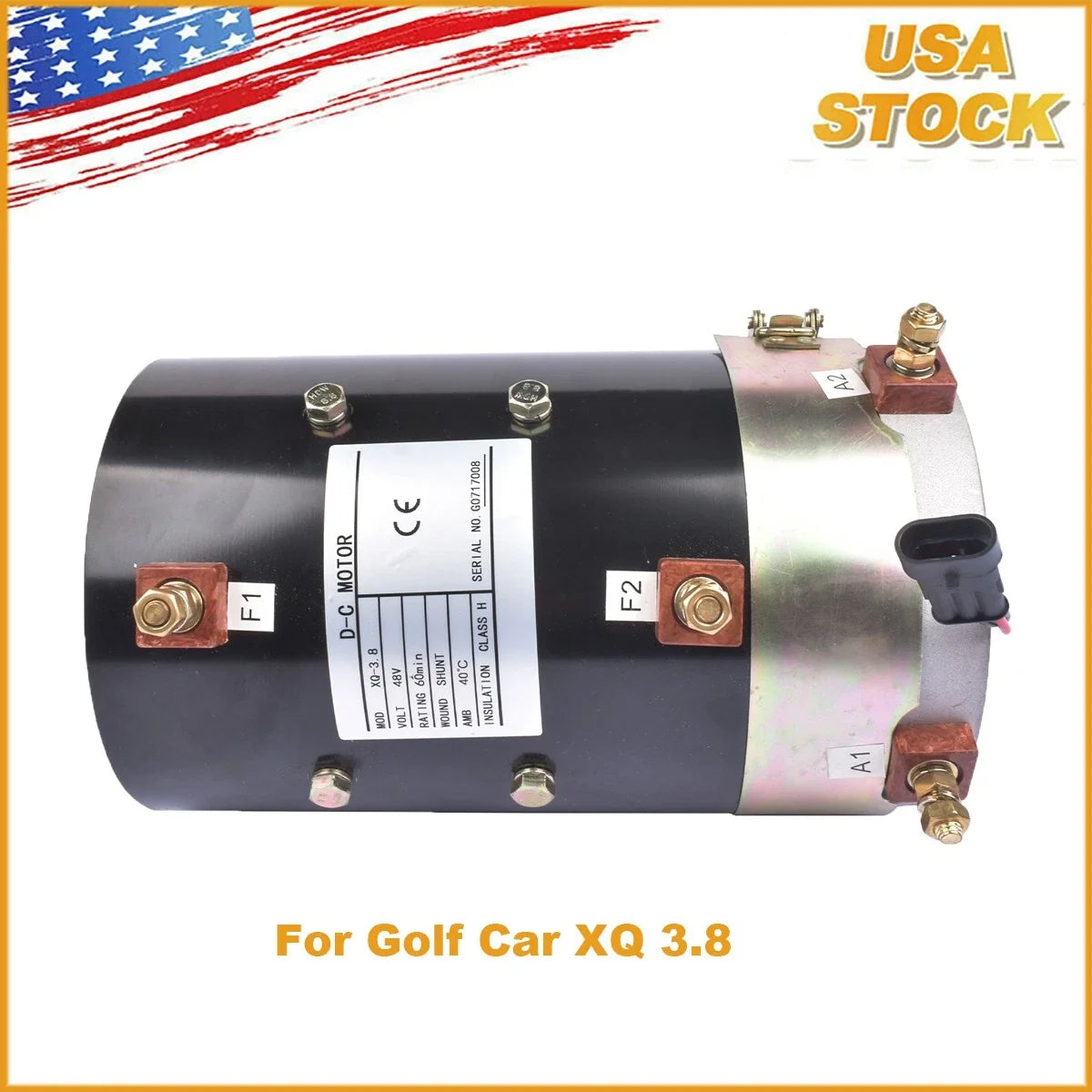 48 Volt DC Electric Motor for Golf Car XQ (Year Range Not Specified)