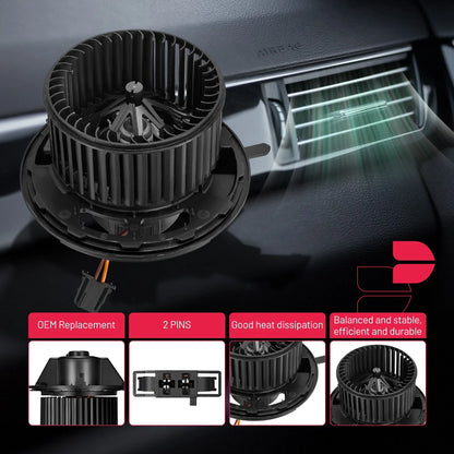 Front Blower Motor A/C w/ Fan Cage for BMW Z4 (2009-2010)