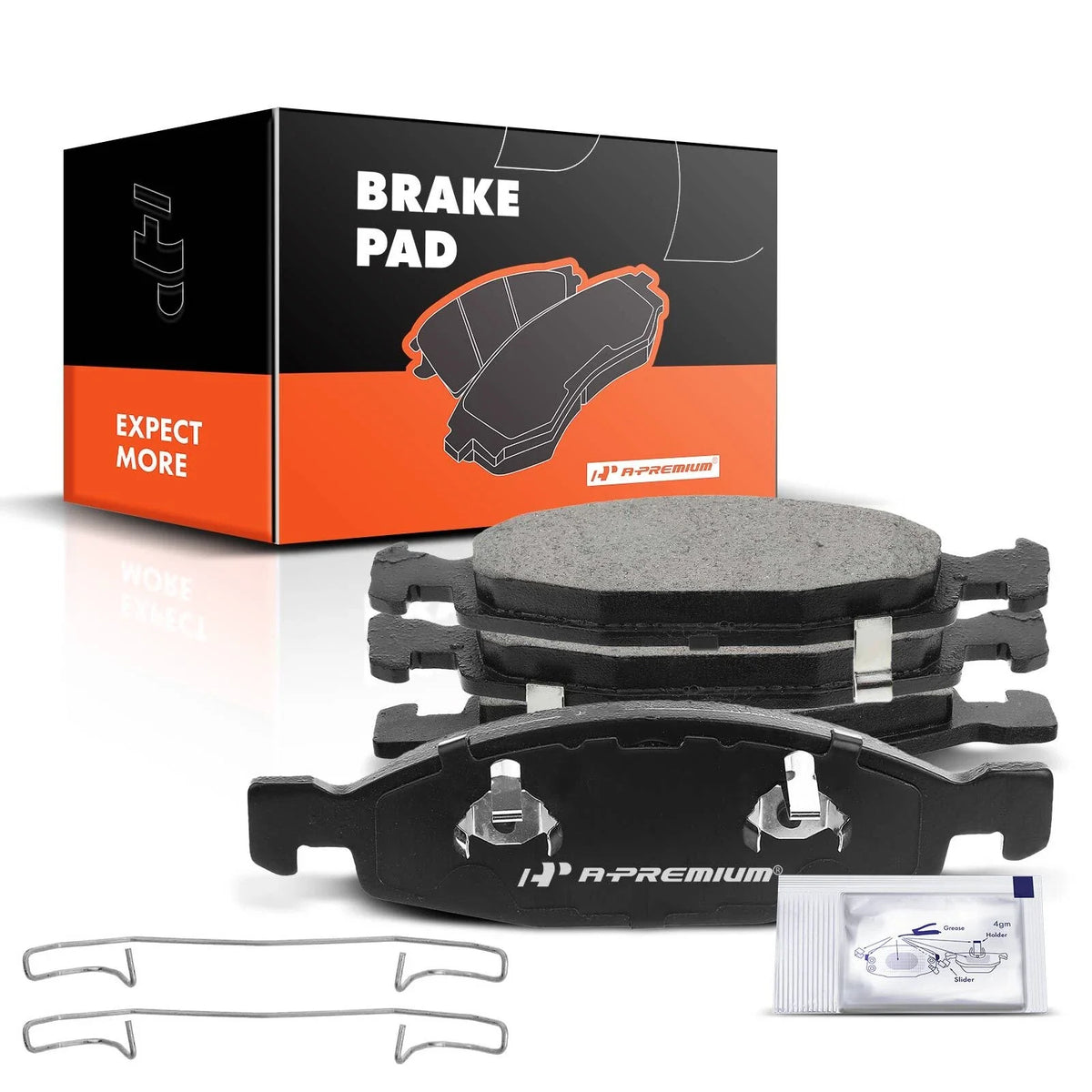 Set of 4 Front Ceramic Brake Pads for Jeep Grand Cherokee (1999–2002)