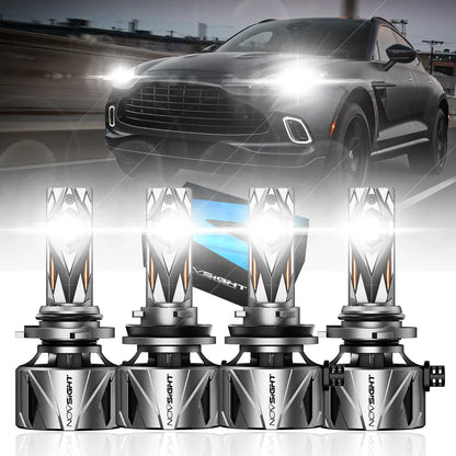 LED Headlight Bulbs Conversion Kit - 9005 H11 (4X)