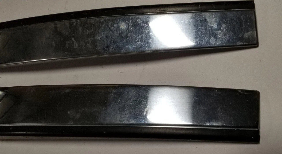 Set of 2 Exterior Door Trim Chrome Plates for Lincoln Mark VII (1984–1992)