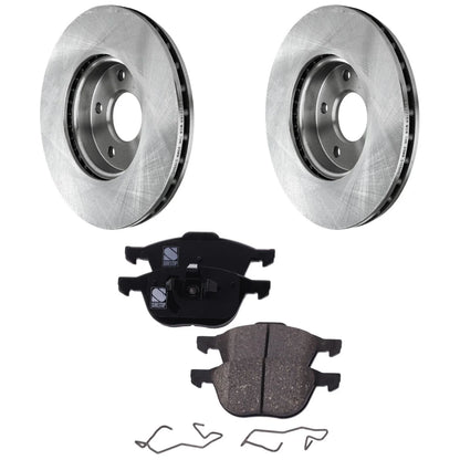 Front Ceramic Brake Disc and Pad Set for S40 (2004–2011) Volvo