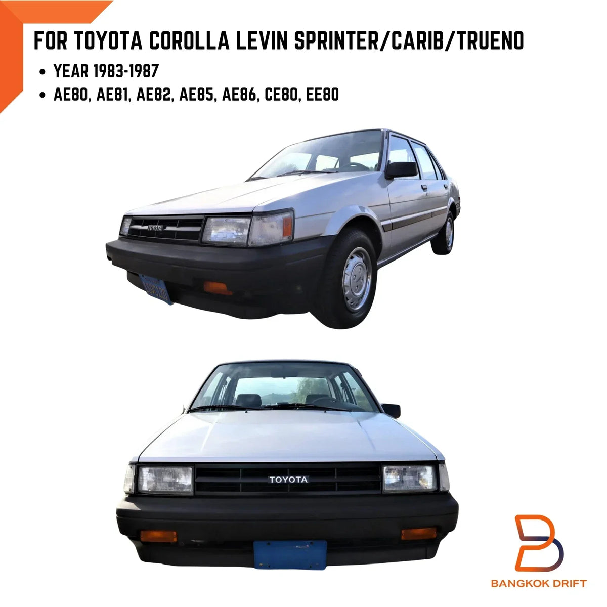 Front Indicator Parking Lights for Bumper Corolla 1983-1987