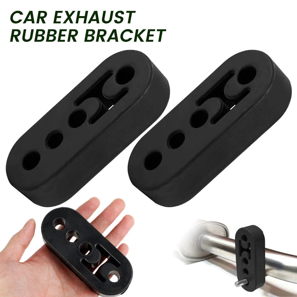 2X Exhaust Tail Pipe Hanger Insulator Mount for Universal Applications