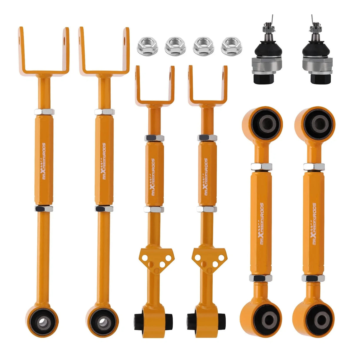 6x Adjustable Control Camber Arms Toe Kit w/ Ball Joints for Acura TSX (2009–2014)