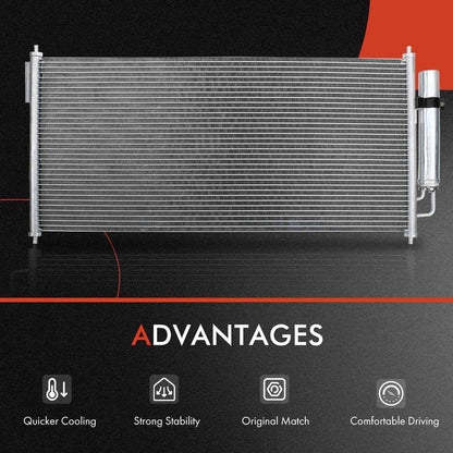 Radiator with AC Condenser & Cooling Fan for Nissan Maxima 2004-2006