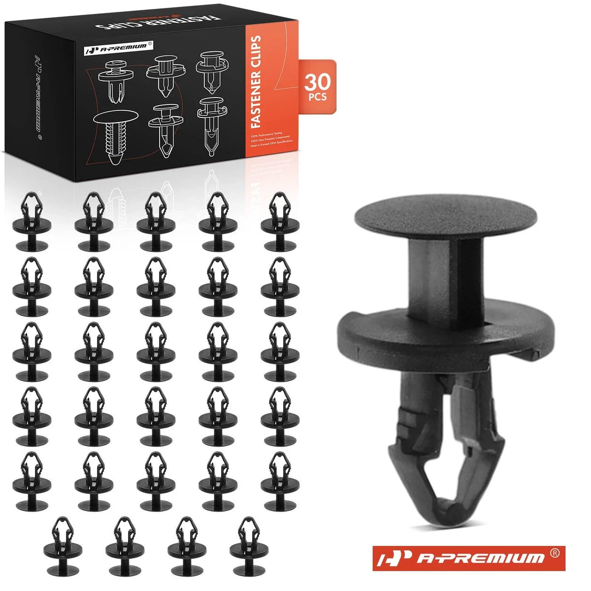 30x Nylon Retainer Clip Rivet for Ford Edge F-150 (2007–2023)
