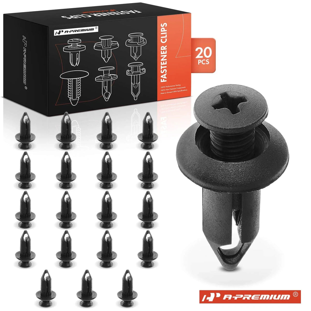 Set of 20 Fender Bumper Retainer Clips for Chevrolet