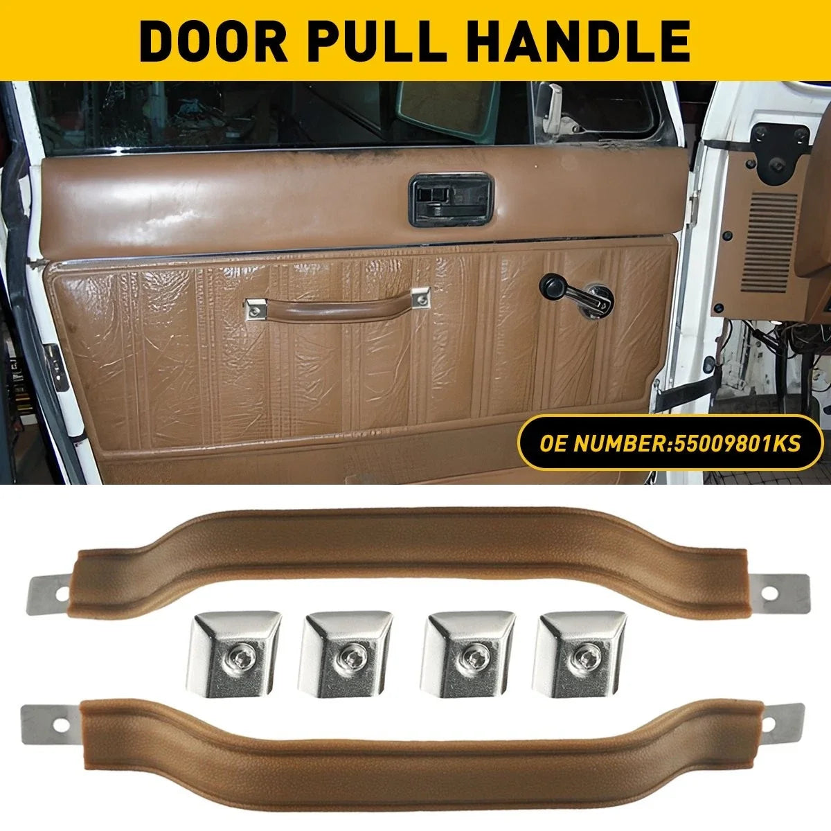 Door Pull Strap Handle Set for YJ Jeep (1987-1995)
