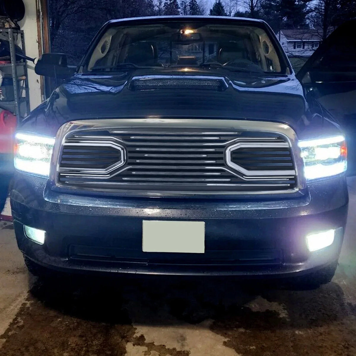 Chrome Grille + Shell Replacement for 2009-2012 Dodge Ram 1500