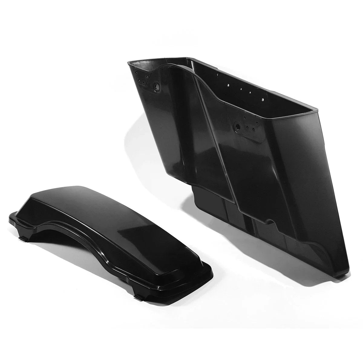 Extended Hard Saddlebags 2 Into 1 for Harley Touring (1993–2013)