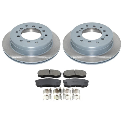 Bosch QuietCast Brake Pads with DuraGo Rear Rotors for FJ Cruiser 2007-2014