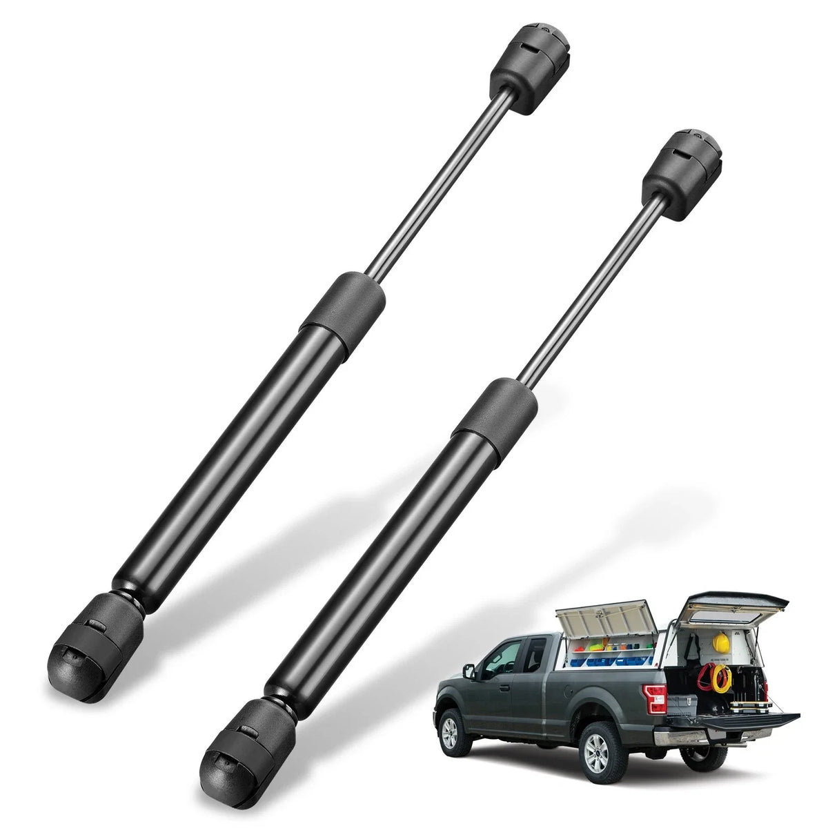 2pc 10 Inch 35Lb Gas Struts for Truck Camper Shell Window (—)