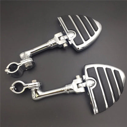 Chrome 1.5" Long Angle Adjustable Foot Peg for Triumph Rocket 3 (2004–2023)