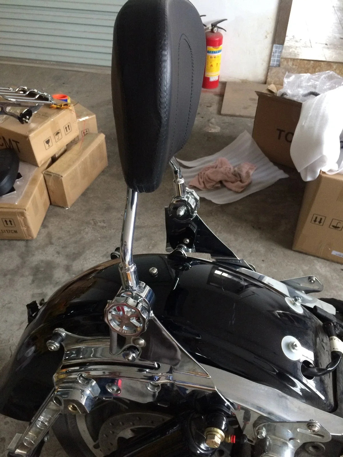 Adjustable Sissy Bar Backrest for Harley Touring Models 2014-2024