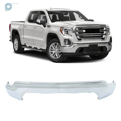 Chrome Steel Split Front Bumper for 2019–2021 GMC Sierra 1500