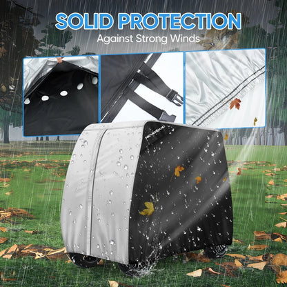 Golf Cart Cover for 4 Passengers - Fits EZGO, Club Car, Yamaha