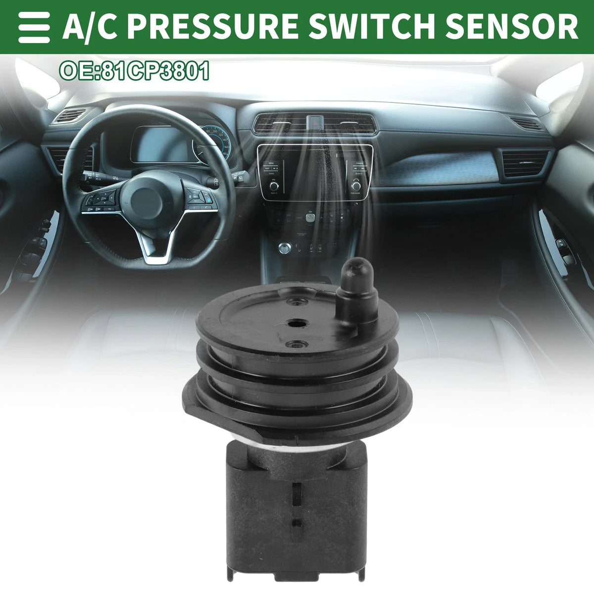 A/C Pressure Switch Sensor for Ford Focus 2.0 TDCi (2016) 81CP3801