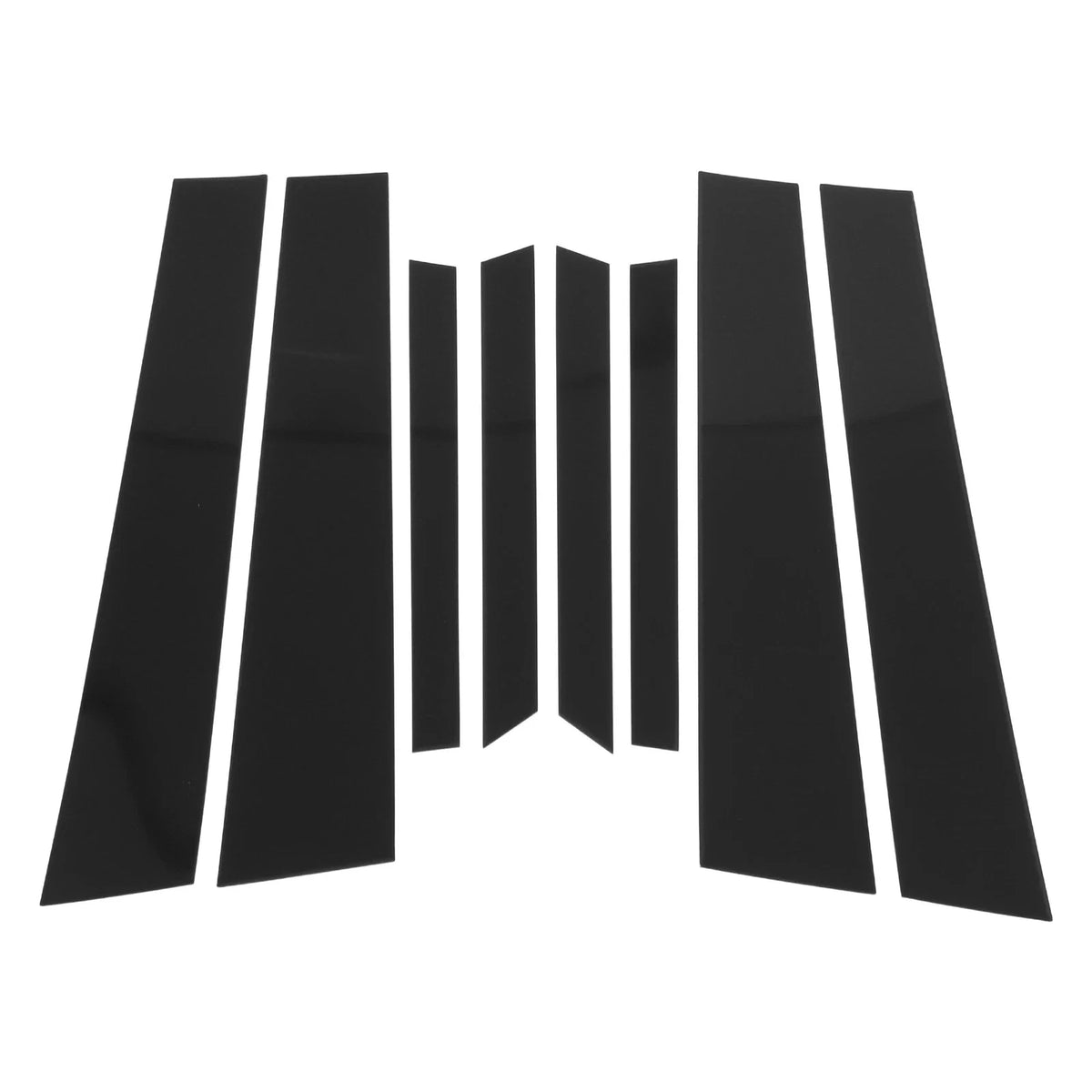 8 Pcs Door Pillar Window Trim for BMW X6 (2020–2024) Black