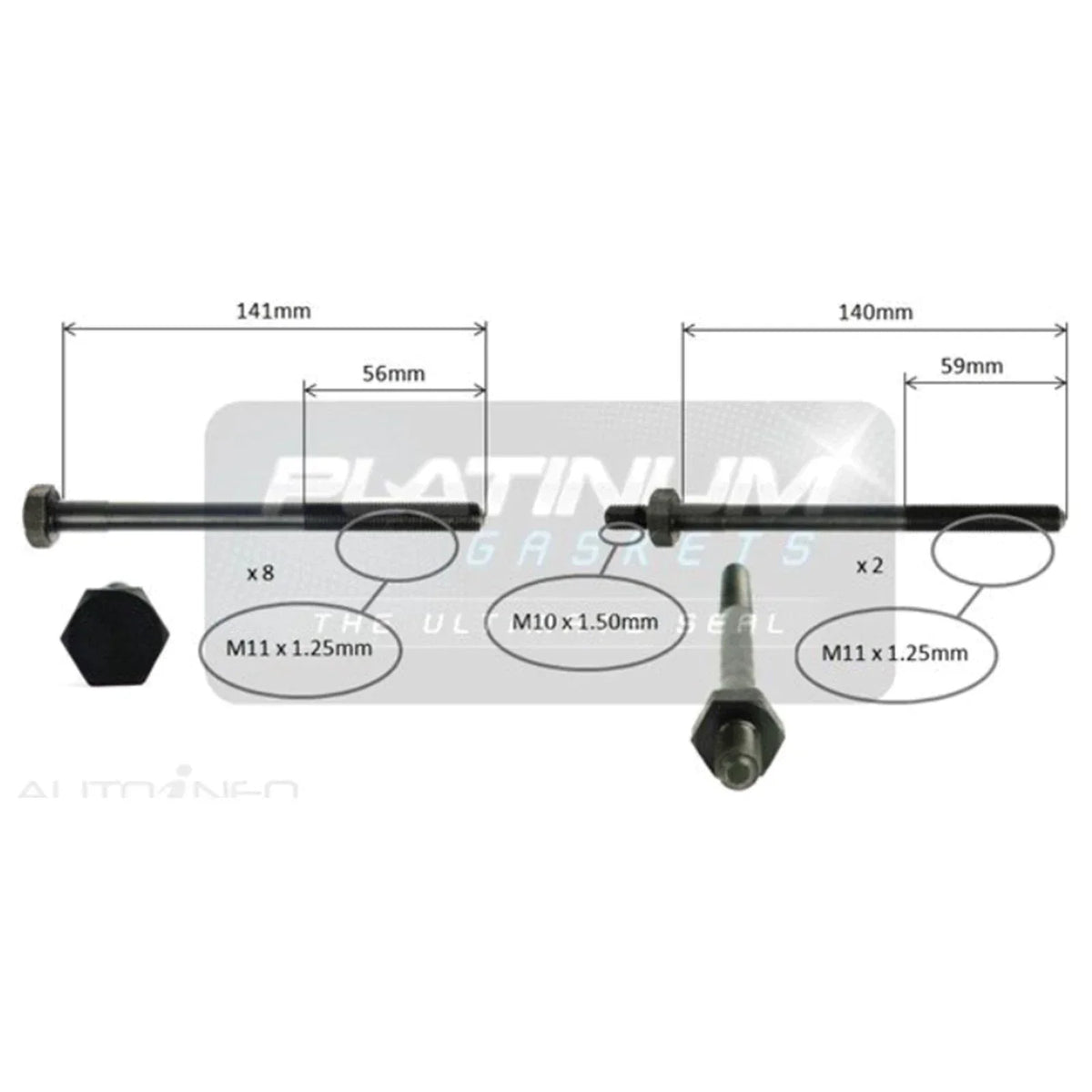 Engine Cylinder Head Bolt Set for Pulsar N13 (1987-1991)