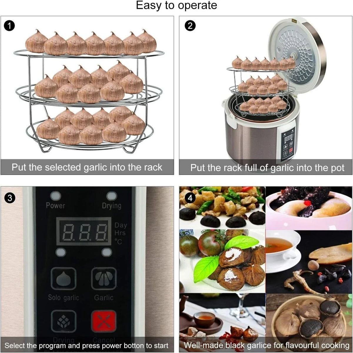 90W Fermenter for Black Garlic with Automatic Temp Control