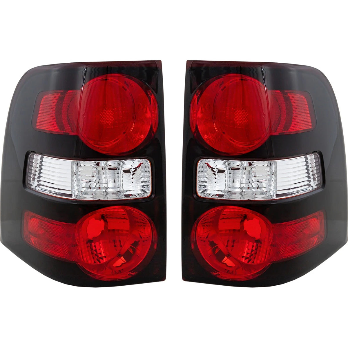Tail Light Lamp Set for Ford Explorer (2006–2010) CAPA Lens Housing