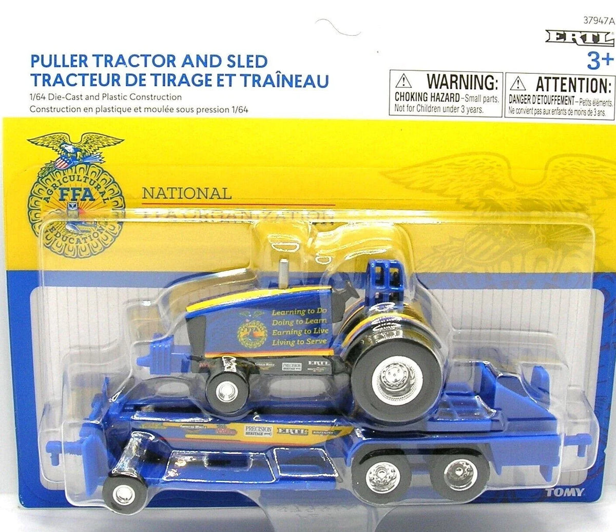 1/64 Ertl FFA Pulling Tractor and Sled Set for Ertl Models (2010–2020)