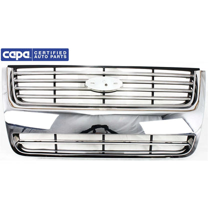 Grille for Ford Explorer (2006–2010) Chrome Shell w/ Black Insert CAPA