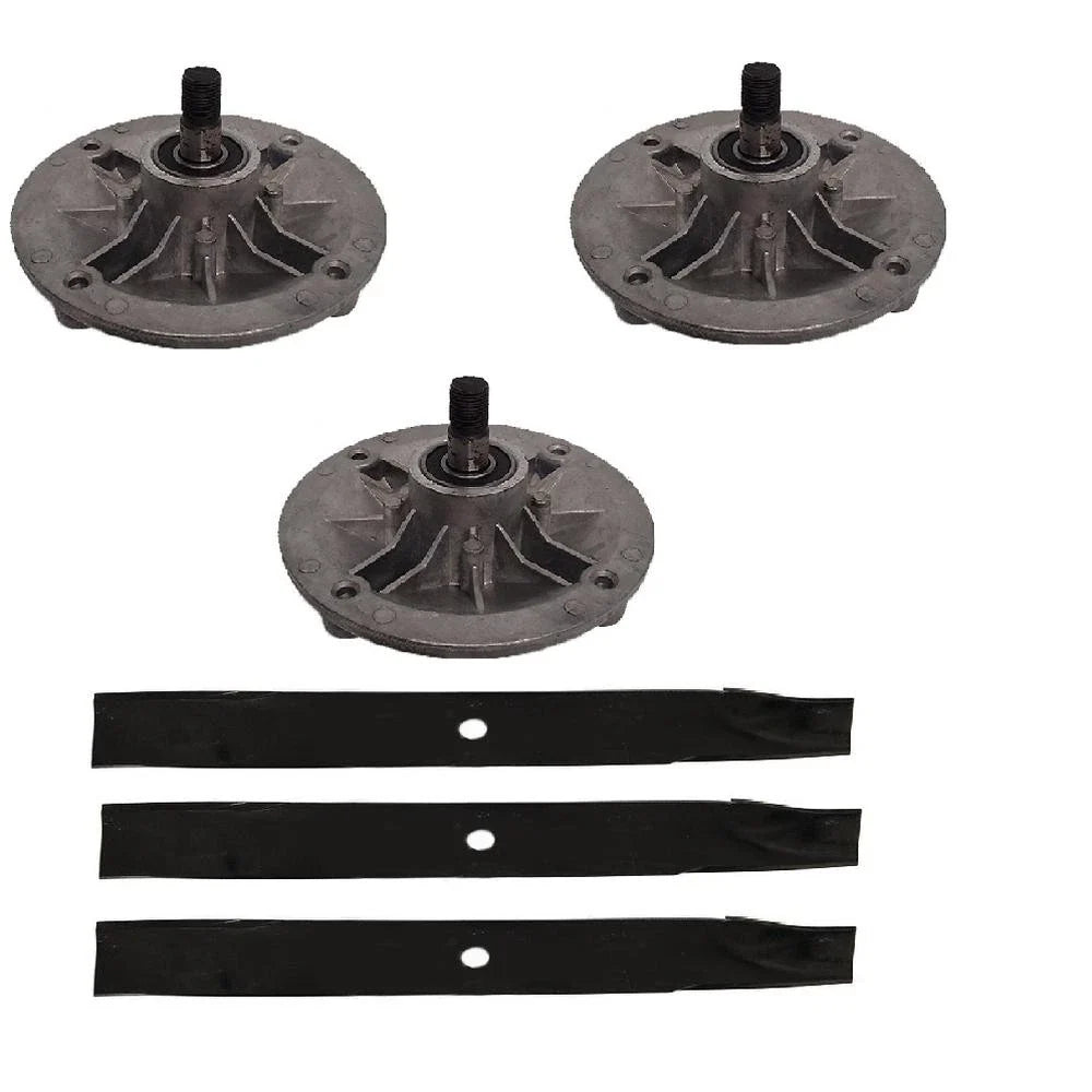Spindle & Blades Kit 2X for Toro TimeCutter Z5000 (Fits 50" Deck) 117-1192 110-6837-03