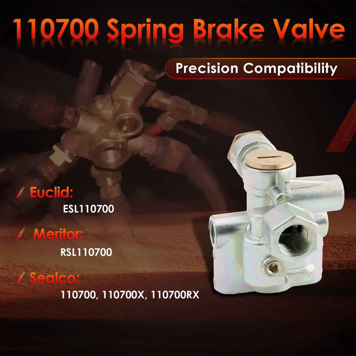 Trailer Spring Brake Control Valve - Euclid Meritor (110700)