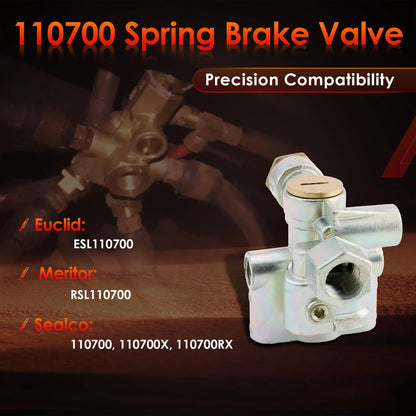 Trailer Spring Brake Control Valve - Euclid Meritor (110700)