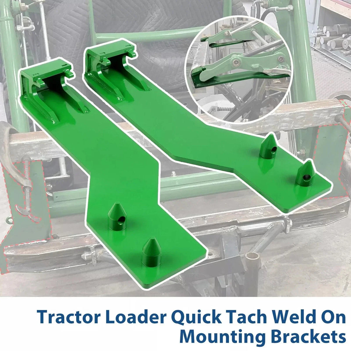Pair of Mounting Brackets for John Deere Loader (Quick Tach)