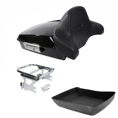 Chopped Trunk Pad Mount Rack for Harley Touring Models 1997-2008