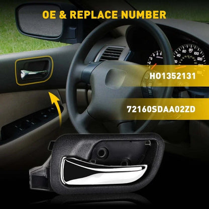 Front Inside Door Handle LH Black for Honda Accord (2003-2007) Driver Side