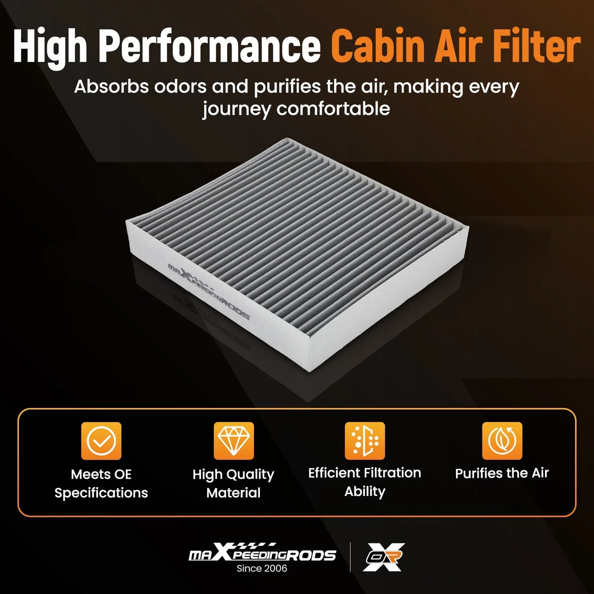 Cabin Air Filter for Nissan Altima Rogue Kicks (2017–2025) CF12312 PC99374