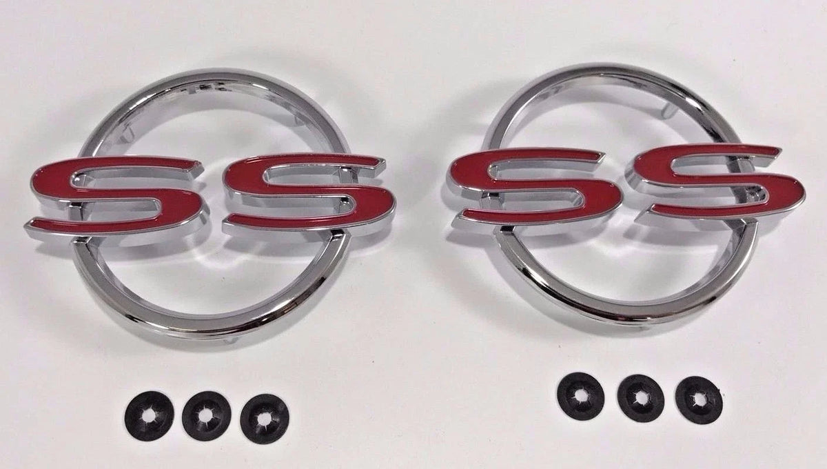 Quarter Panel Emblems 2 Pair Replacement for 1964 Chevrolet Impala SS (1964–1964)