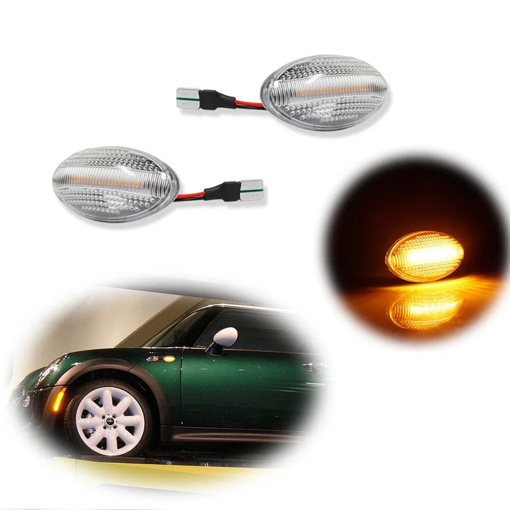 LED Amber Side Marker Signal Lights for Mini Cooper (2002–2008)