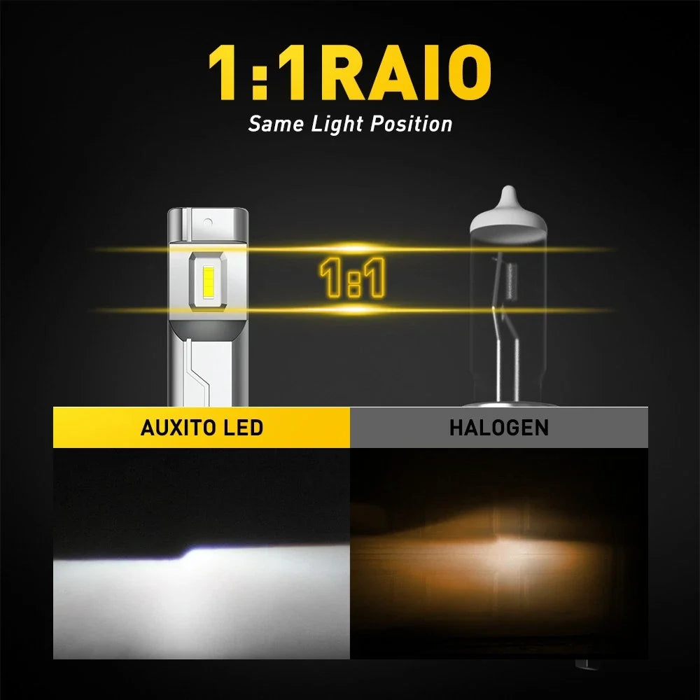 H11 H8 Low Beam LED Headlight Bulbs Canbus Kit 6500K - 2X Auxito